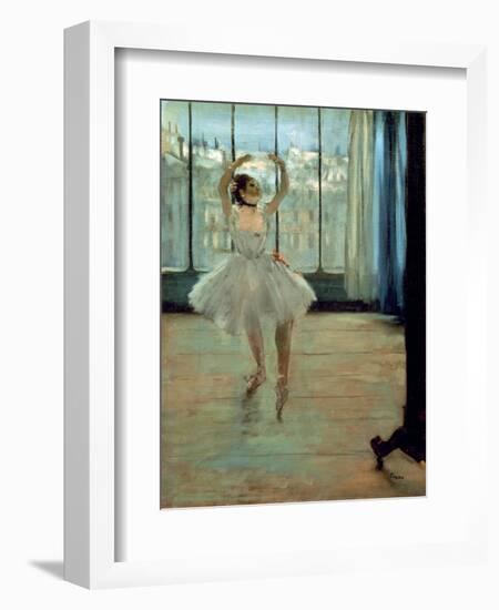 Dancer in Front of a Window-Edgar Degas-Framed Art Print