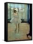 Dancer in Front of a Window-Edgar Degas-Framed Stretched Canvas