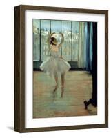 Dancer in Front of a Window-Edgar Degas-Framed Premium Giclee Print