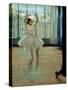 Dancer in Front of a Window-Edgar Degas-Stretched Canvas