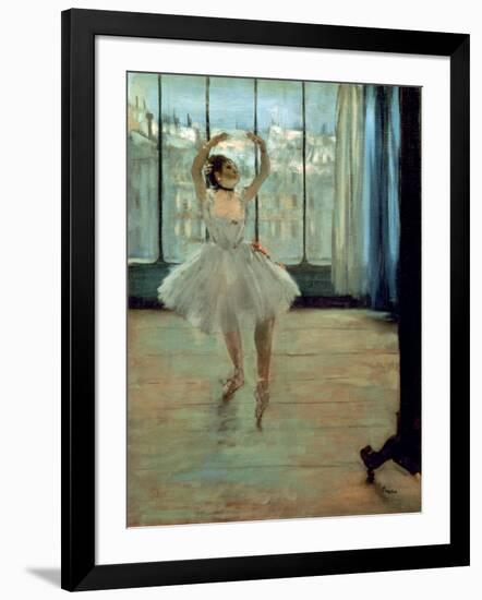 Dancer in Front of a Window-Edgar Degas-Framed Art Print