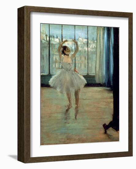 Dancer in Front of a Window-Edgar Degas-Framed Art Print