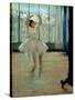 Dancer in Front of a Window-Edgar Degas-Stretched Canvas