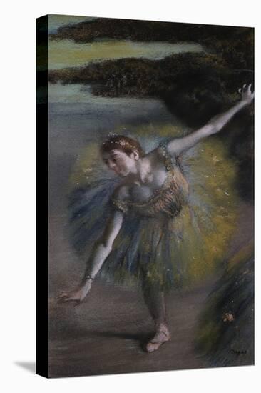 Dancer in Green-Edgar Degas-Stretched Canvas