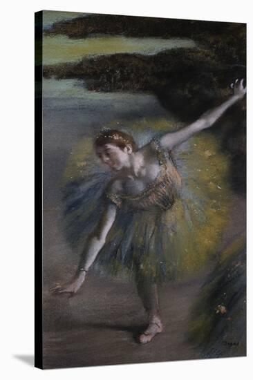 Dancer in Green-Edgar Degas-Stretched Canvas