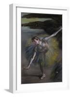 Dancer in Green-Edgar Degas-Framed Giclee Print