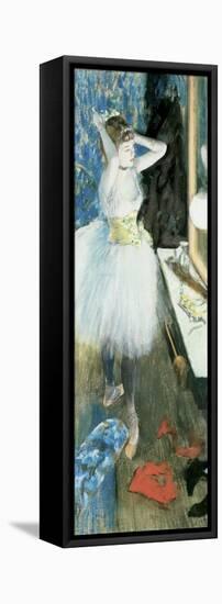 Dancer in Her Dressing Room, C.1879-Edgar Degas-Framed Stretched Canvas