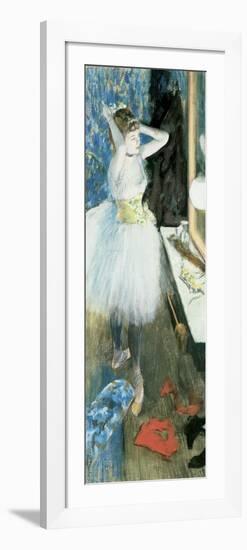 Dancer in Her Dressing Room, C.1879-Edgar Degas-Framed Giclee Print