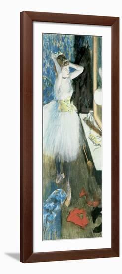 Dancer in Her Dressing Room, C.1879-Edgar Degas-Framed Giclee Print