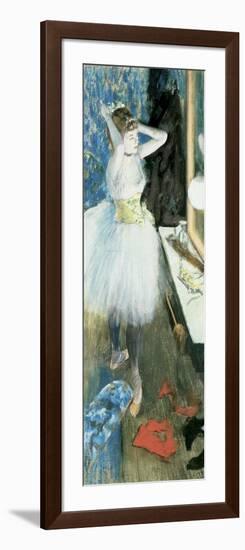 Dancer in Her Dressing Room, C.1879-Edgar Degas-Framed Giclee Print