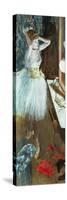 Dancer in Her Dressing Room-Edgar Degas-Stretched Canvas