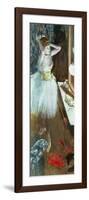 Dancer in Her Dressing Room-Edgar Degas-Framed Giclee Print