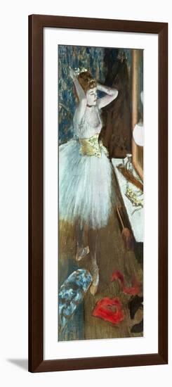 Dancer in Her Dressing Room-Edgar Degas-Framed Giclee Print