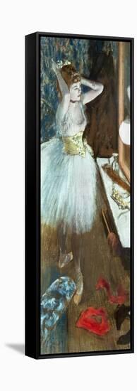 Dancer in Her Dressing Room-Edgar Degas-Framed Stretched Canvas