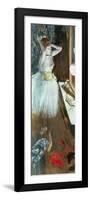 Dancer in Her Dressing Room-Edgar Degas-Framed Giclee Print