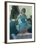 Dancer in Her Dressing Room-Edgar Degas-Framed Giclee Print