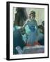 Dancer in Her Dressing Room-Edgar Degas-Framed Giclee Print