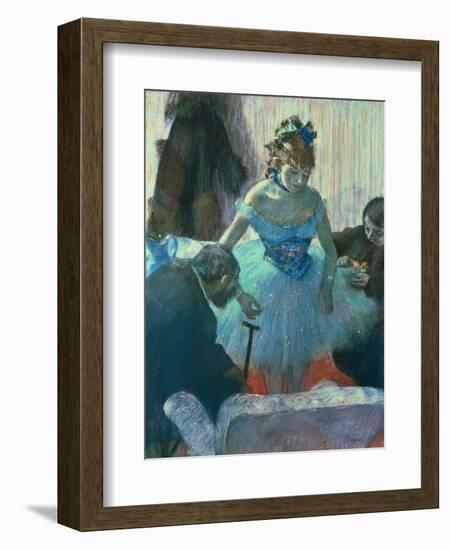 Dancer in Her Dressing Room-Edgar Degas-Framed Giclee Print