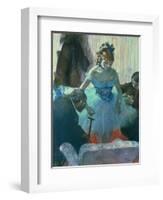 Dancer in Her Dressing Room-Edgar Degas-Framed Giclee Print