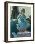 Dancer in Her Dressing Room-Edgar Degas-Framed Giclee Print