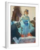 Dancer in Her Dressing Room-Edgar Degas-Framed Giclee Print