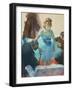 Dancer in Her Dressing Room-Edgar Degas-Framed Giclee Print