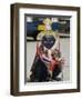 Dancer in Traditional Garb, Gyantse, Tibet, China-Ethel Davies-Framed Photographic Print