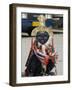 Dancer in Traditional Garb, Gyantse, Tibet, China-Ethel Davies-Framed Photographic Print