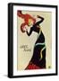 Dancer Jane Avril, Poster-Henri de Toulouse-Lautrec-Framed Giclee Print