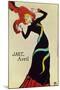 Dancer Jane Avril, Poster-Henri de Toulouse-Lautrec-Mounted Giclee Print