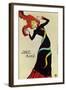 Dancer Jane Avril, Poster-Henri de Toulouse-Lautrec-Framed Giclee Print