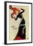 Dancer Jane Avril, Poster-Henri de Toulouse-Lautrec-Framed Giclee Print