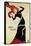 Dancer Jane Avril. Poster.-Henri de Toulouse-Lautrec-Framed Stretched Canvas