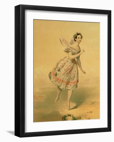 Dancer Maria Taglioni (1804-84) in the Ballet "Sylphides," 1840s-null-Framed Giclee Print