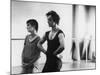 Dancer Mikhail Baryshnikov and Choreographer Twyla Tharp Resting during Rehearsal-Gjon Mili-Mounted Premium Photographic Print
