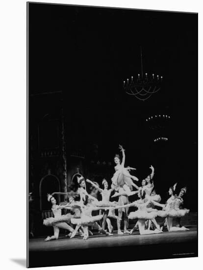 Dancer Moira Shearer Playing Lead in Cinderella Ballet, Acting with Michael Somes, the Prince-William Sumits-Mounted Premium Photographic Print
