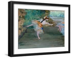 Dancer Onstage, c.1877-Edgar Degas-Framed Giclee Print