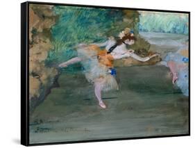 Dancer Onstage, c.1877-Edgar Degas-Framed Stretched Canvas