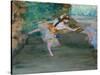 Dancer Onstage, c.1877-Edgar Degas-Stretched Canvas