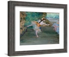 Dancer Onstage, c.1877-Edgar Degas-Framed Giclee Print