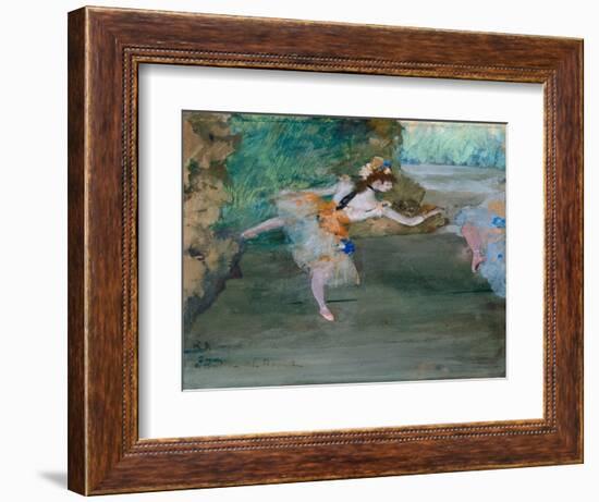 Dancer Onstage, c.1877-Edgar Degas-Framed Giclee Print