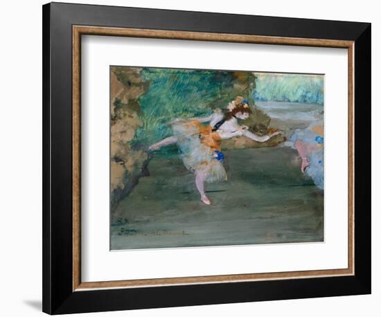 Dancer Onstage, c.1877-Edgar Degas-Framed Giclee Print