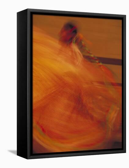 Dancer Performing at La Guelaguetza, Oaxaca, Mexico-Judith Haden-Framed Stretched Canvas