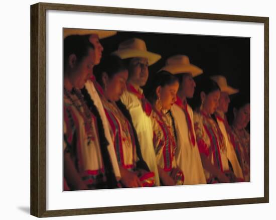 Dancer Performing at La Guelaguetza, Oaxaca, Mexico-Judith Haden-Framed Photographic Print