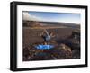 Dancer Pose During an Evening Outdoor Yoga Session at the Frenchman-Coulee in Central Washington.-Ben Herndon-Framed Photographic Print