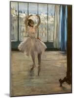 Dancer posing at a photographer's house (1874). Oil on canvas.-Edgar Degas-Mounted Giclee Print