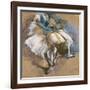 Dancer Putting on Her Shoes; Danseuse Attachant Son Chausson, C.1880-1885-Edgar Degas-Framed Giclee Print