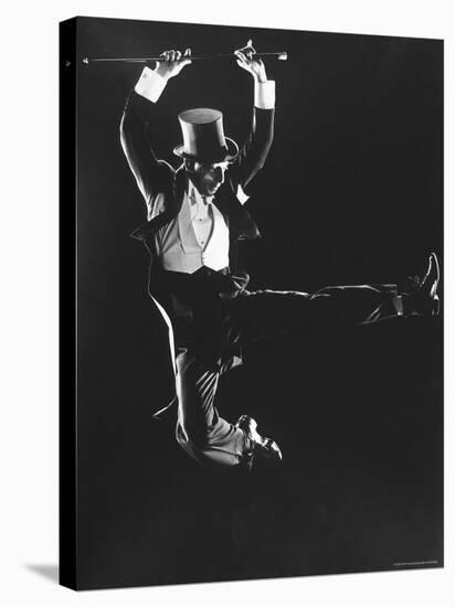 Dancer Ray Bolger Doing a Tap Dance Routine-Gjon Mili-Stretched Canvas