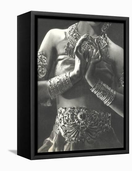 Dancer's Jewelry and Belt-null-Framed Stretched Canvas