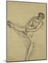Dancer Seated, Readjusting Her Stocking; Danseuse Assise, Reajustant Son Bas-Edgar Degas-Mounted Giclee Print